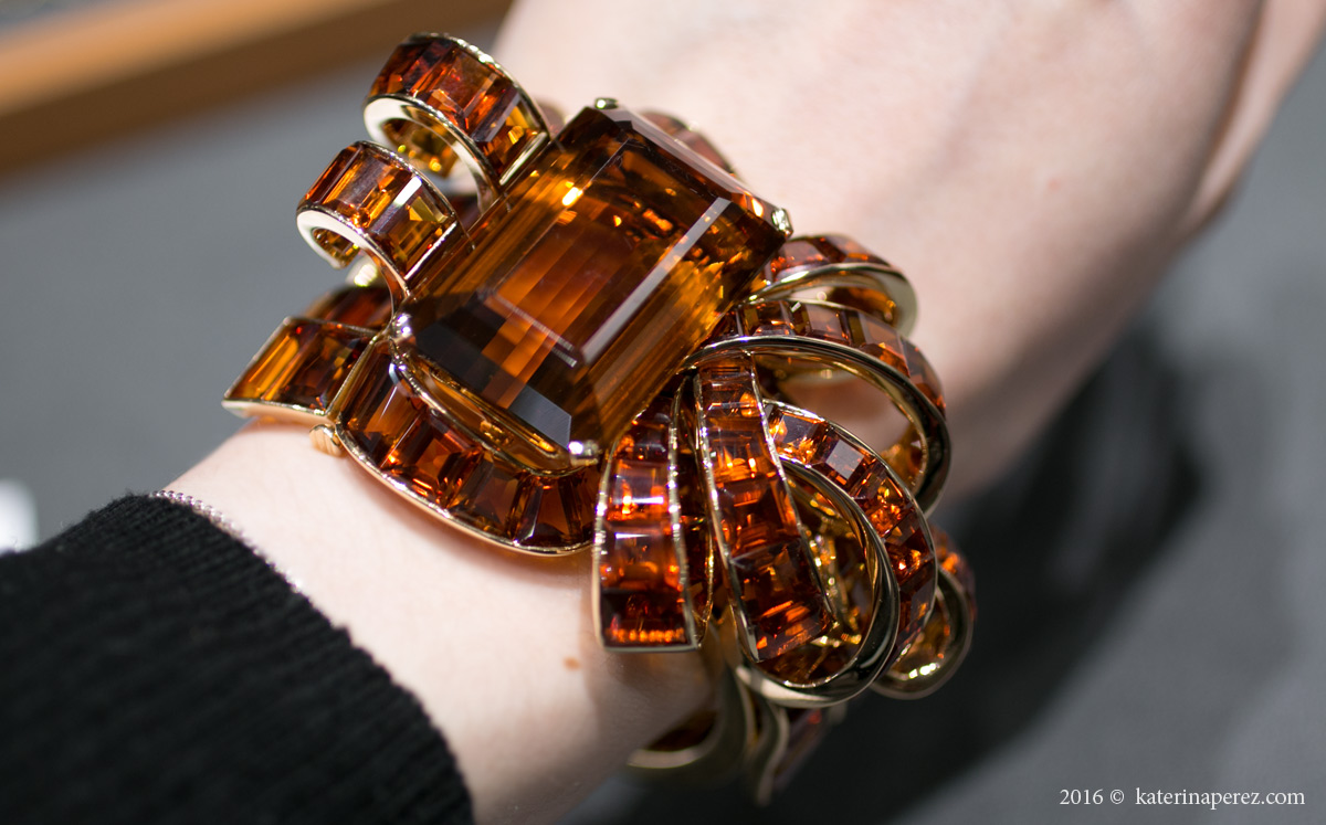 Trabert&Hoeffer – Mauboussin gold bracelet with citrines