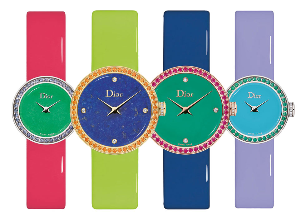 Разноцветные часы из коллекции Granville от Dior Joaillerie
