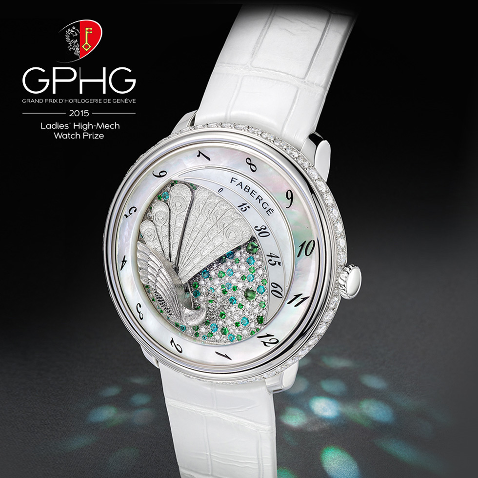 Fabergé Lady Compliquée Peacock watch