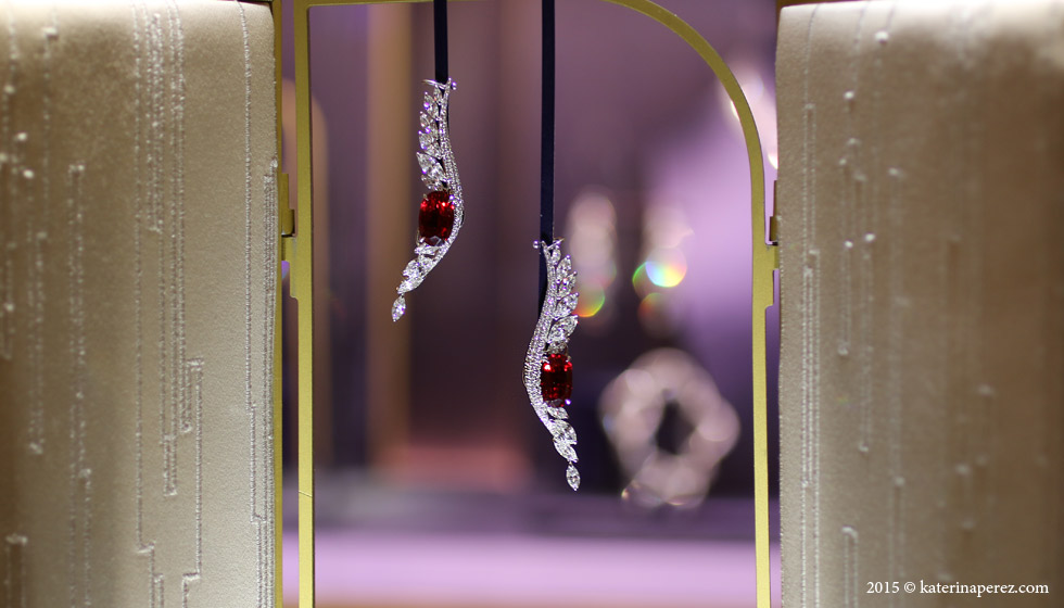 Серьги — каффы Boghossian Ballet Oriental с рубинами и бриллиантами