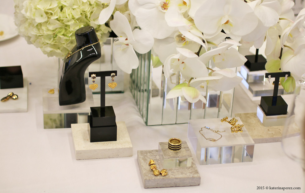  Tessa Packard jewellery displayed on the tables