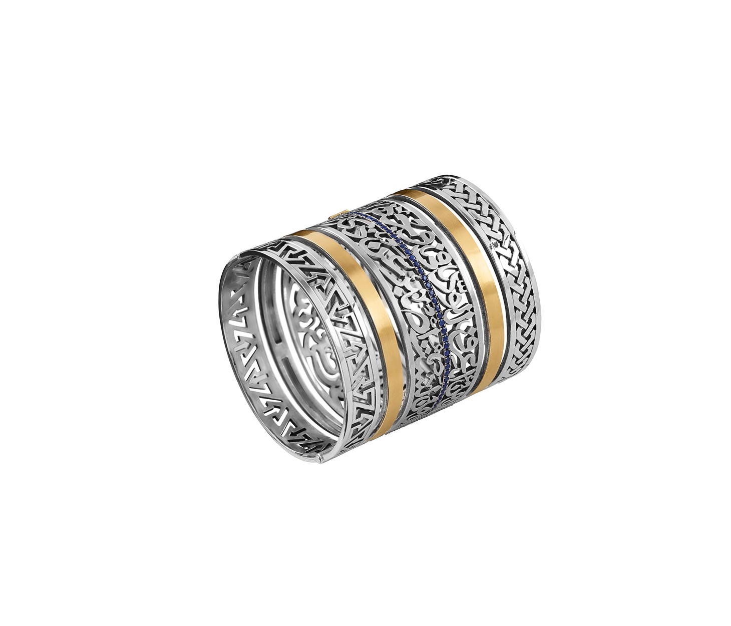  Azza Fahmy statement Calligraphy cuff from the Wonders of Nature collection