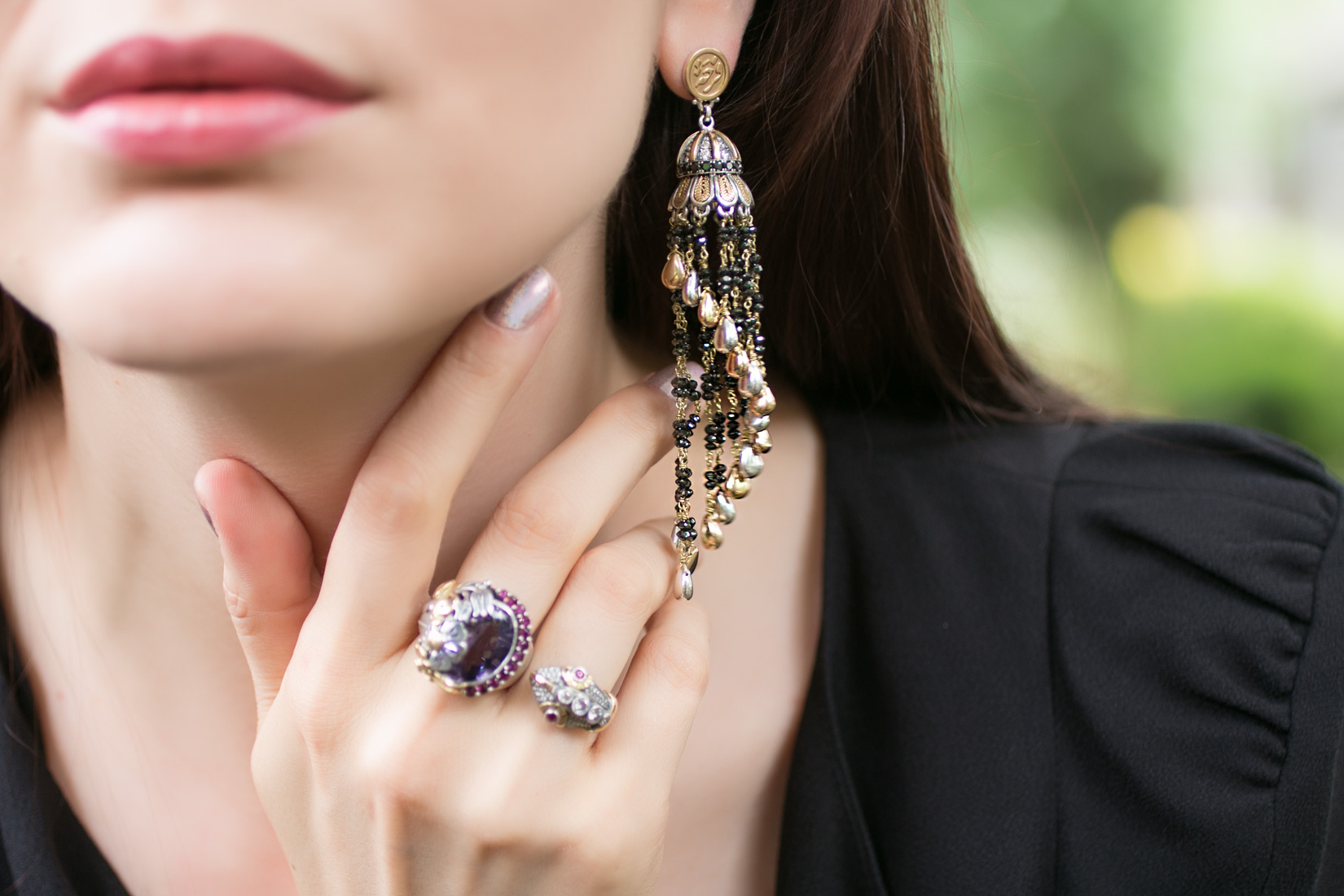  Azza Fahmy the Tassel earrings from the Wonders of Nature collection