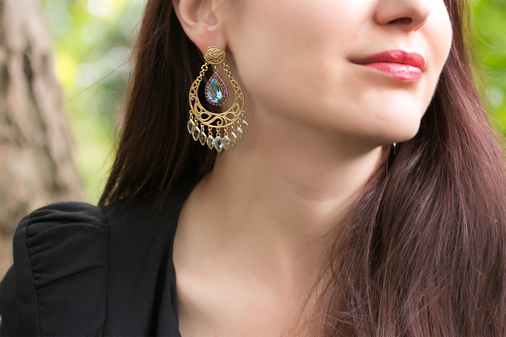  Azza Fahmy Happiness earrings from the Wonders of Nature collection