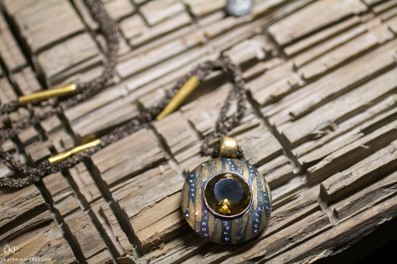  Philippe Pfeiffer pendant in yellow gold and silver