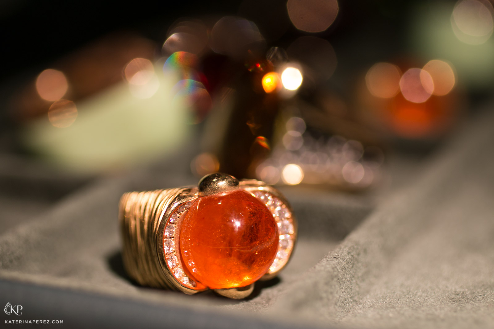 Philippe Pfeiffer Mandarin Garnet ring