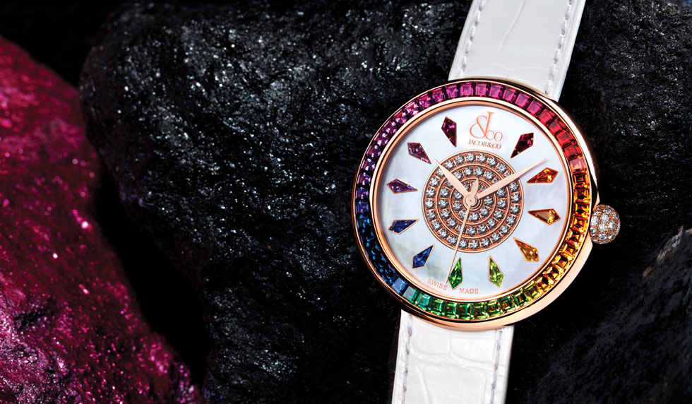 Brilliant Rainbow timepiece by Jacob&Co