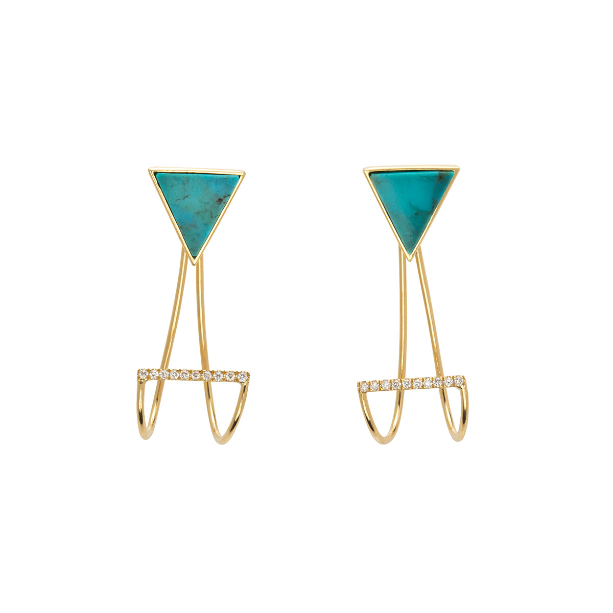  K K Lab earrings