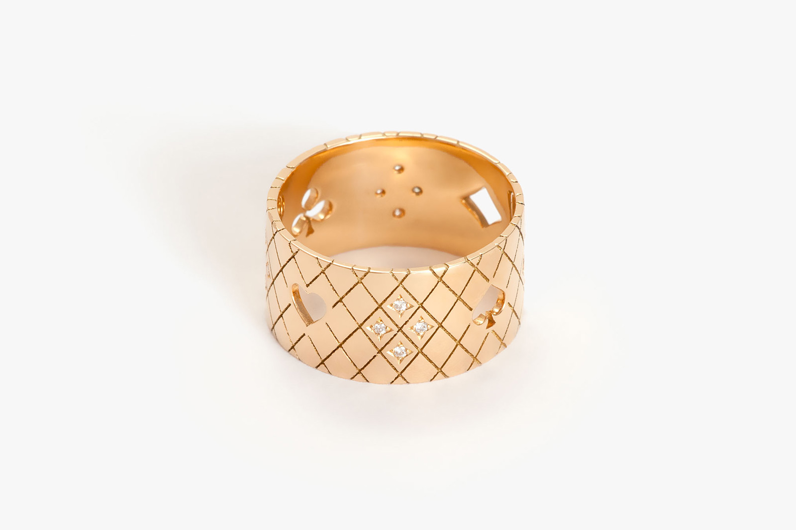  Julie Genet ring in yellow gold from the Casino collection