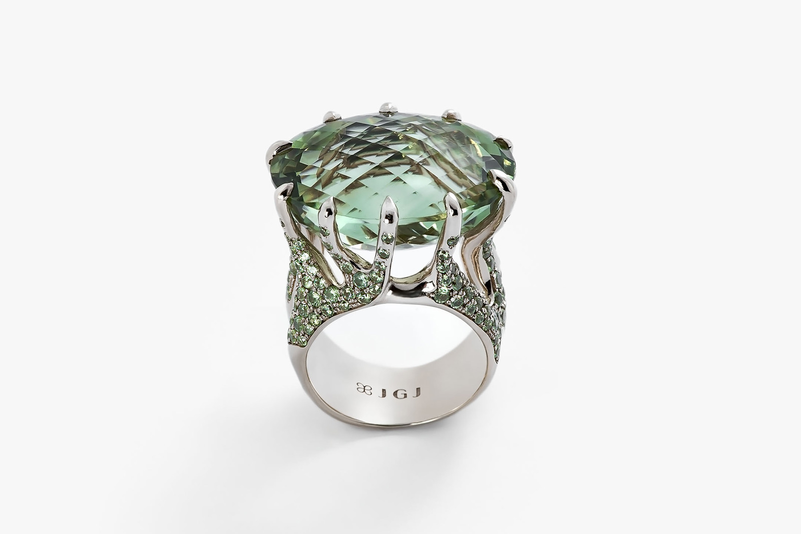  Julie Genet The Lady of the Lake ring with prasiolite