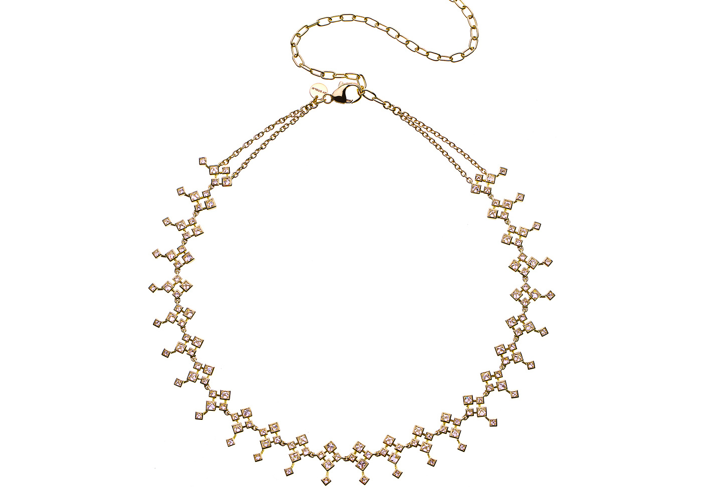 Yellow gold and diamond chocker by By Stolie