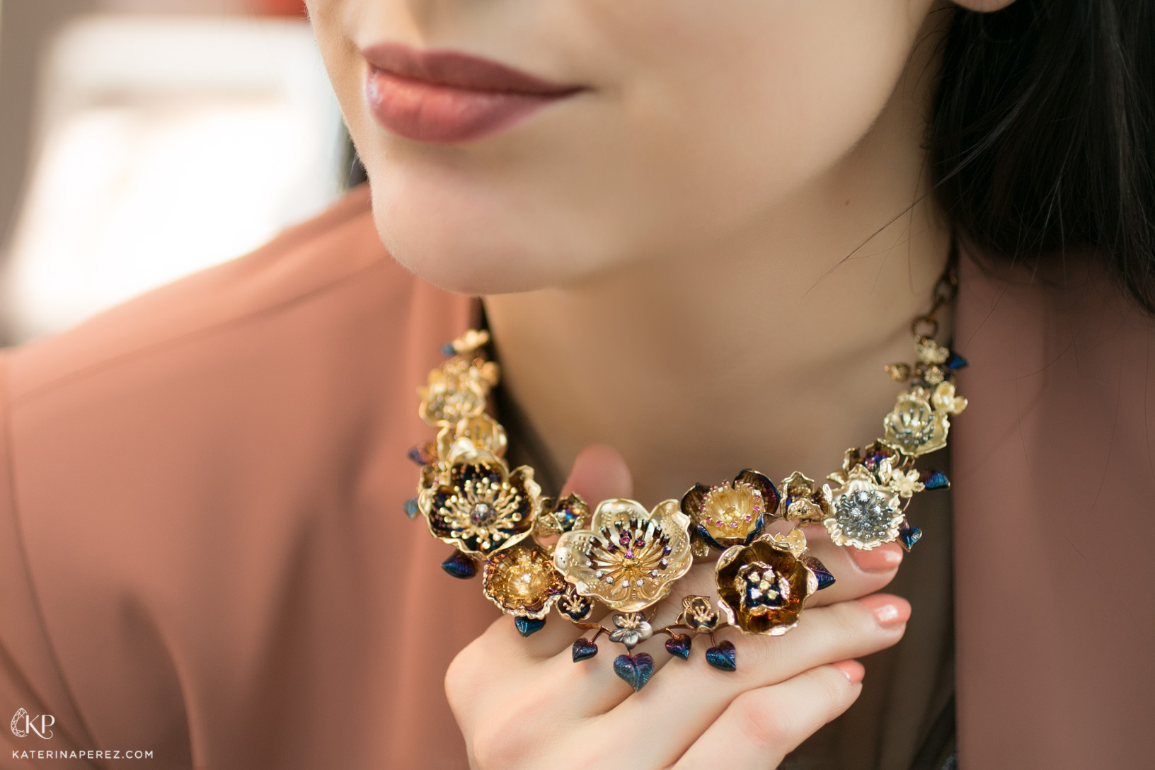  Roberto Bravo 'Gallica' necklace with gold, diamonds and rubies