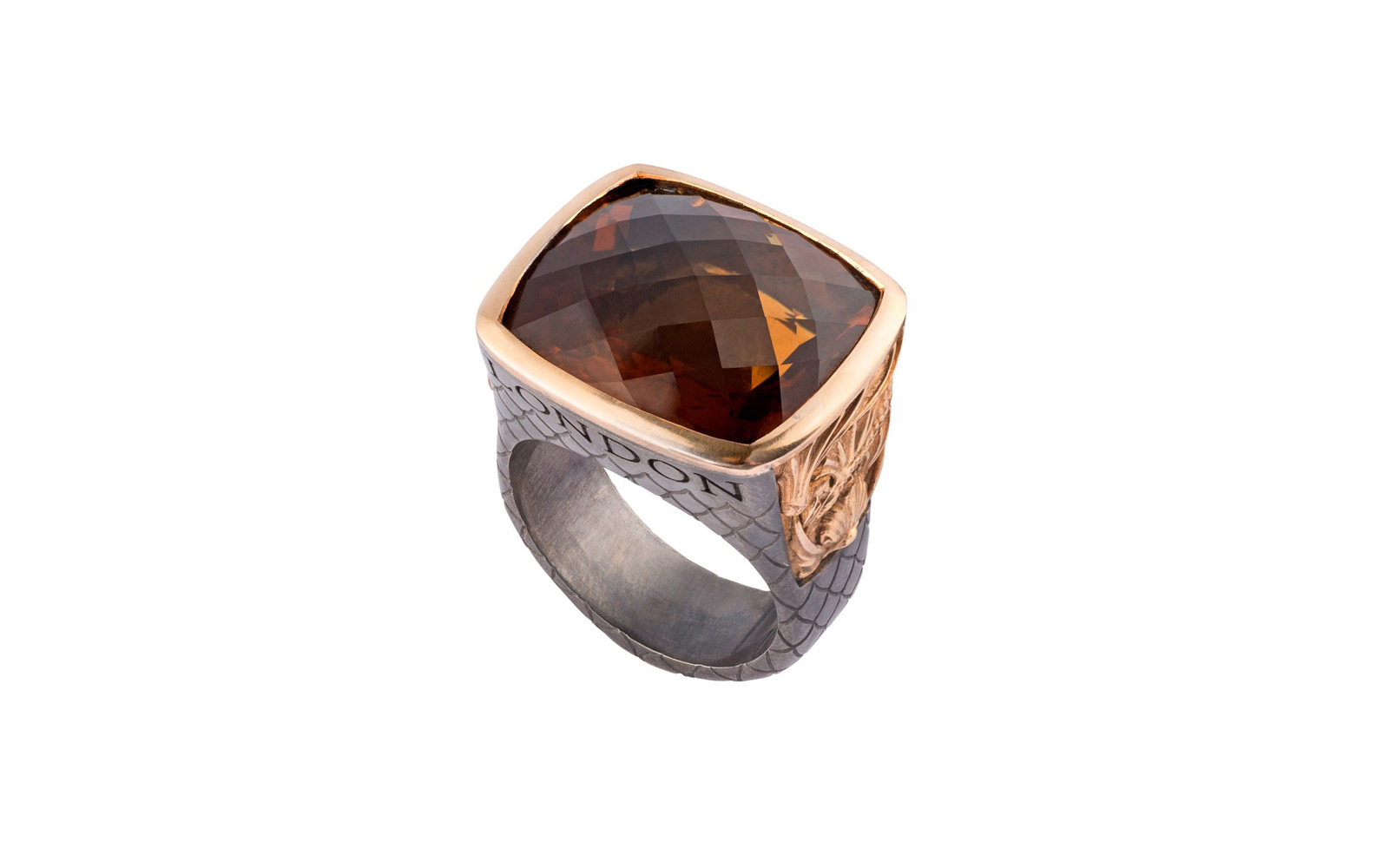  Stephen Webster 'Beasts of London' ring with topaz
