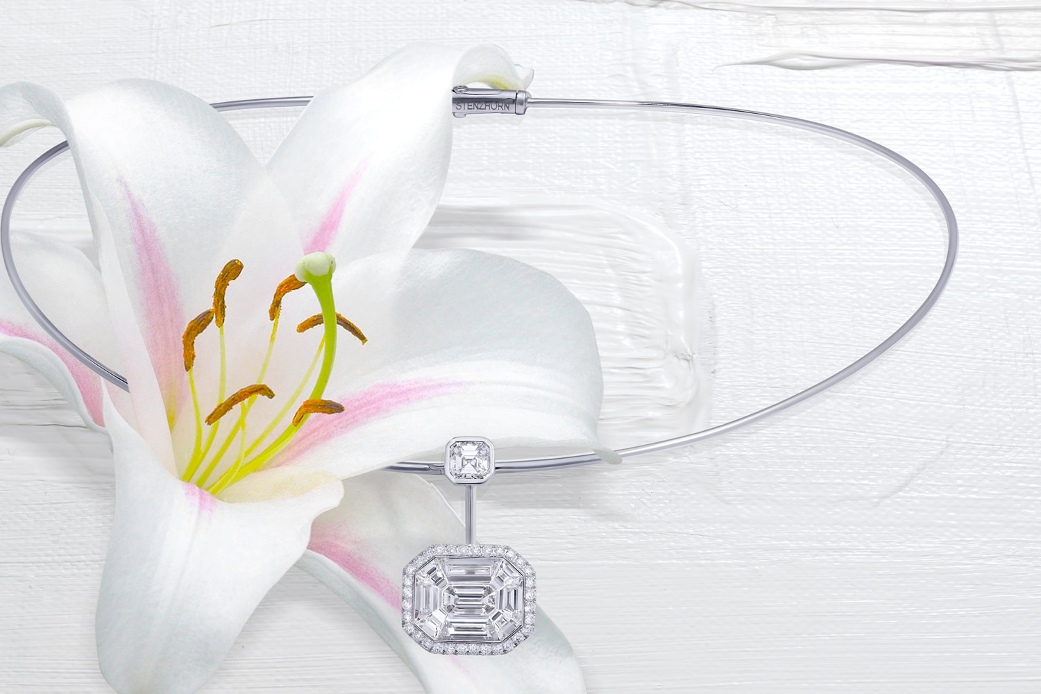Muse 'Lily' diamond choker necklace by Stenzhorn