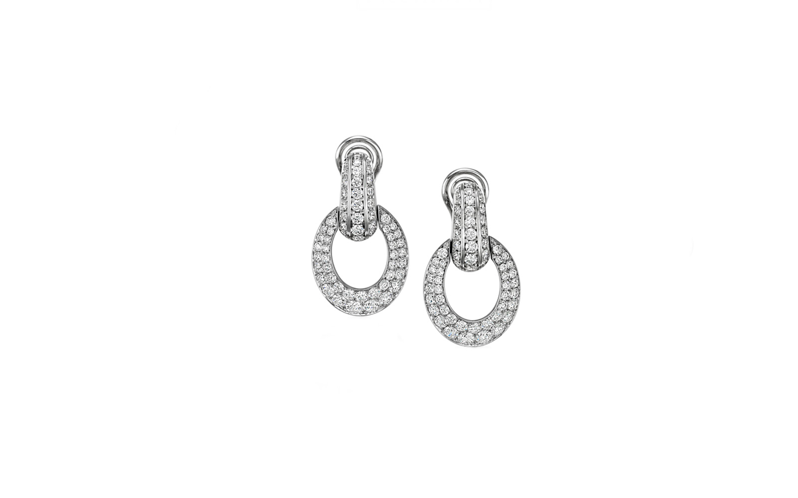  Picchiotti 'Wedding Day' diamond and platinum hoop earrings from Bridal collection