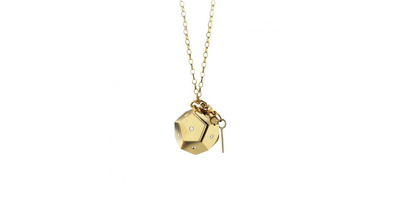  Monica Rich Kosann secret message box charm pendant with diamonds
