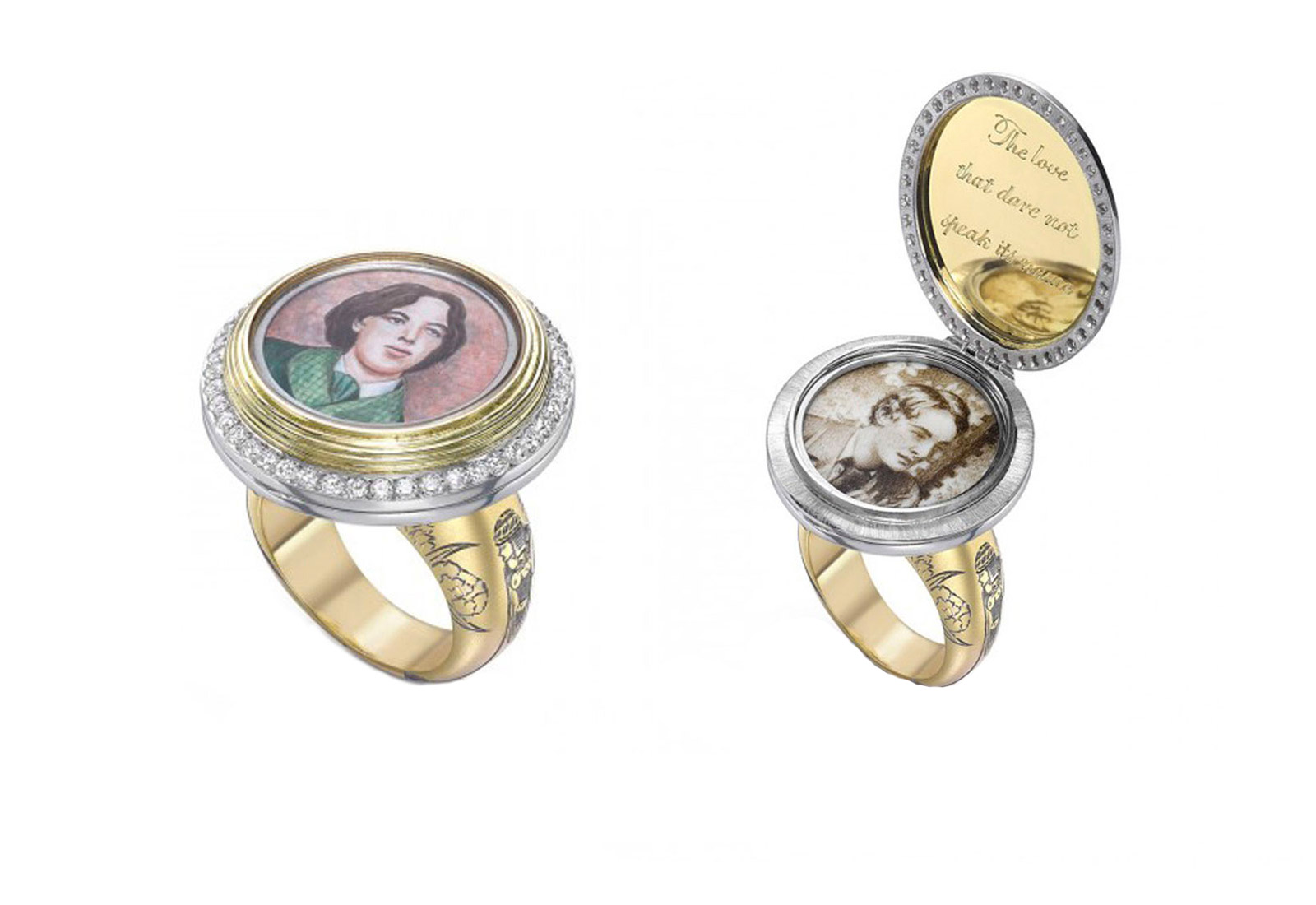  Theo Fennell Oscar Wilde secret message opening ring 