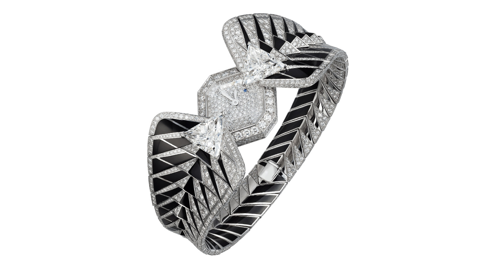  Résonances de Cartier watch with lacquer, sapphires and diamonds