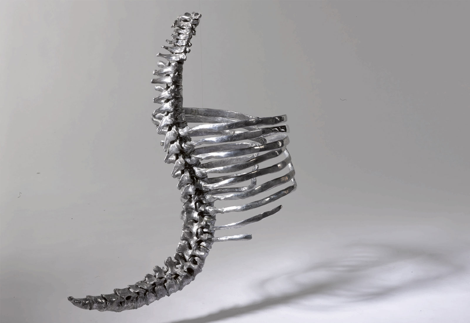  Shaun Leane for Alexander McQueen 'Vertebrae’ corset in polished aluminium, Untitled collection, Spring /Summer 1998
