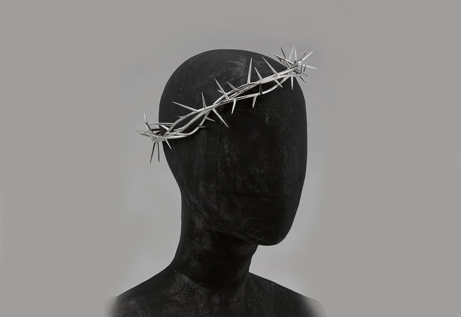 Shaun Leane for Alexander McQueen silver Crown of Thorns headpiece from the 'Dante' collection, Autumn/Winter 1995/96