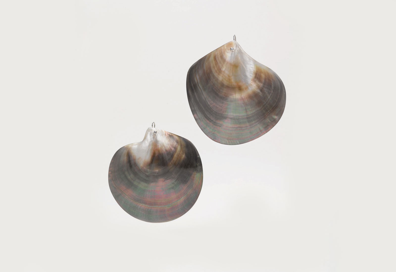  Shaun Leane for Alexander McQueen large shell earrings, 'VOSS' collection, Spring/Summer 2001