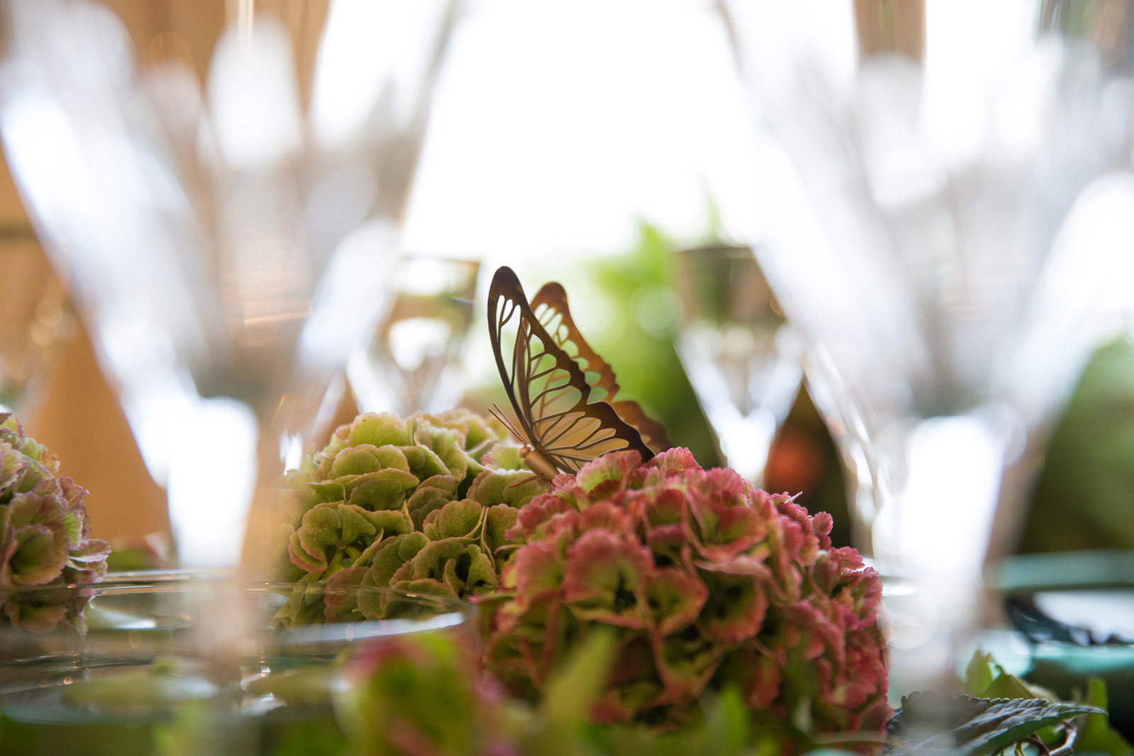  Tables were exquisitely decorated to reflect Mystycal Garden theme