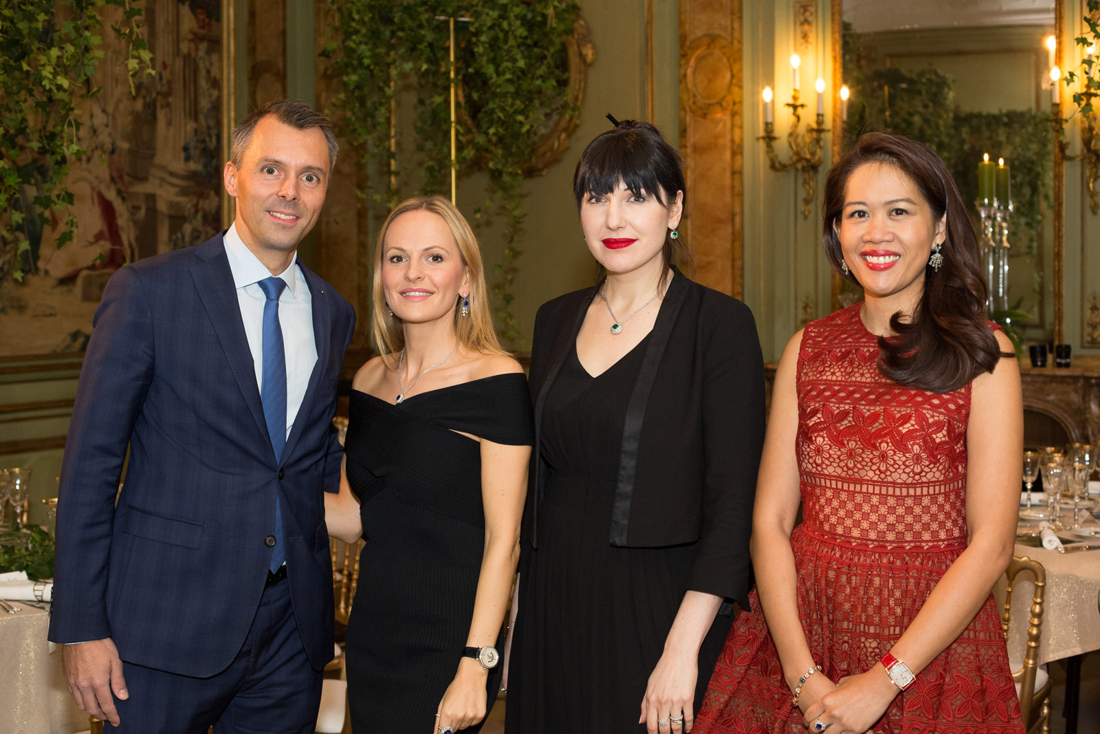 Raphael Gübelin, Forbes contributing editor Nel-Olivia Waga, myself and Wilvy Sy Gübelin