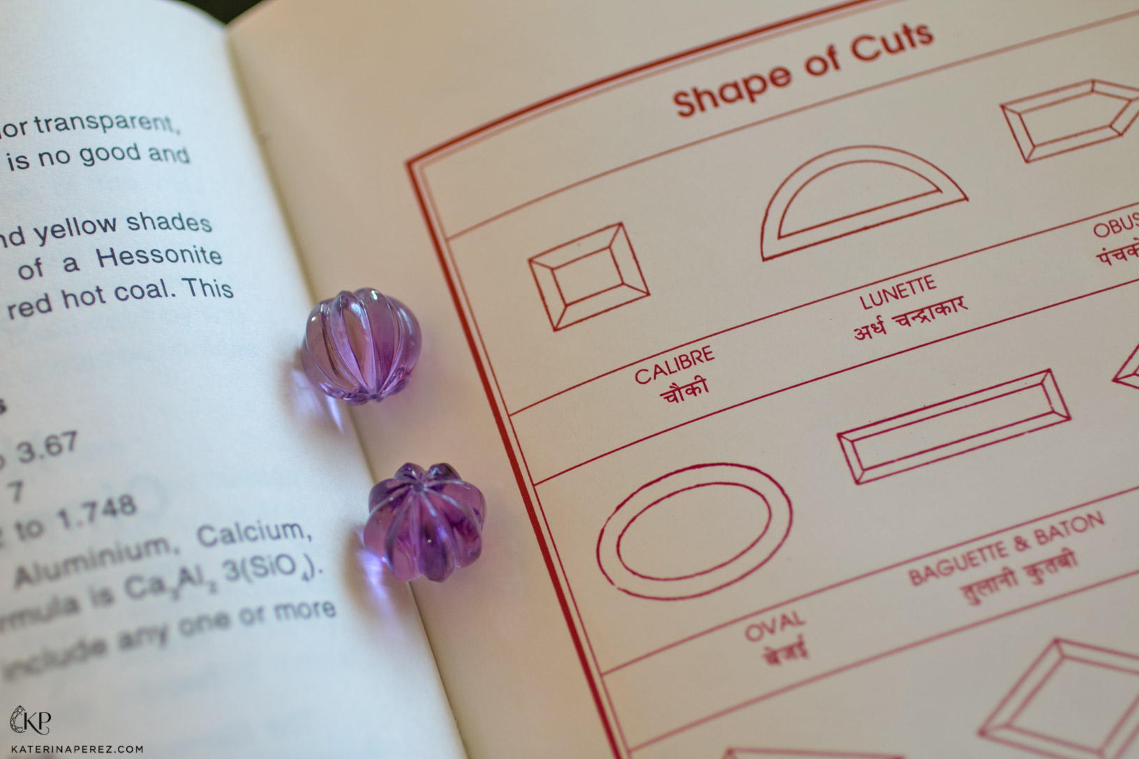  Amethyst beads carved at Dharmendra Tank's factory in Jaipur