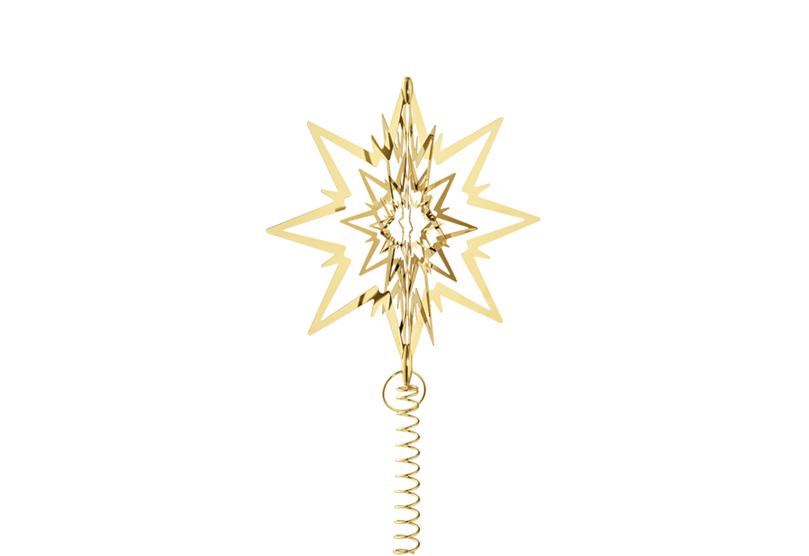  Georg Jensen Christmas Tree Star in brass plate (also available in silver plate)