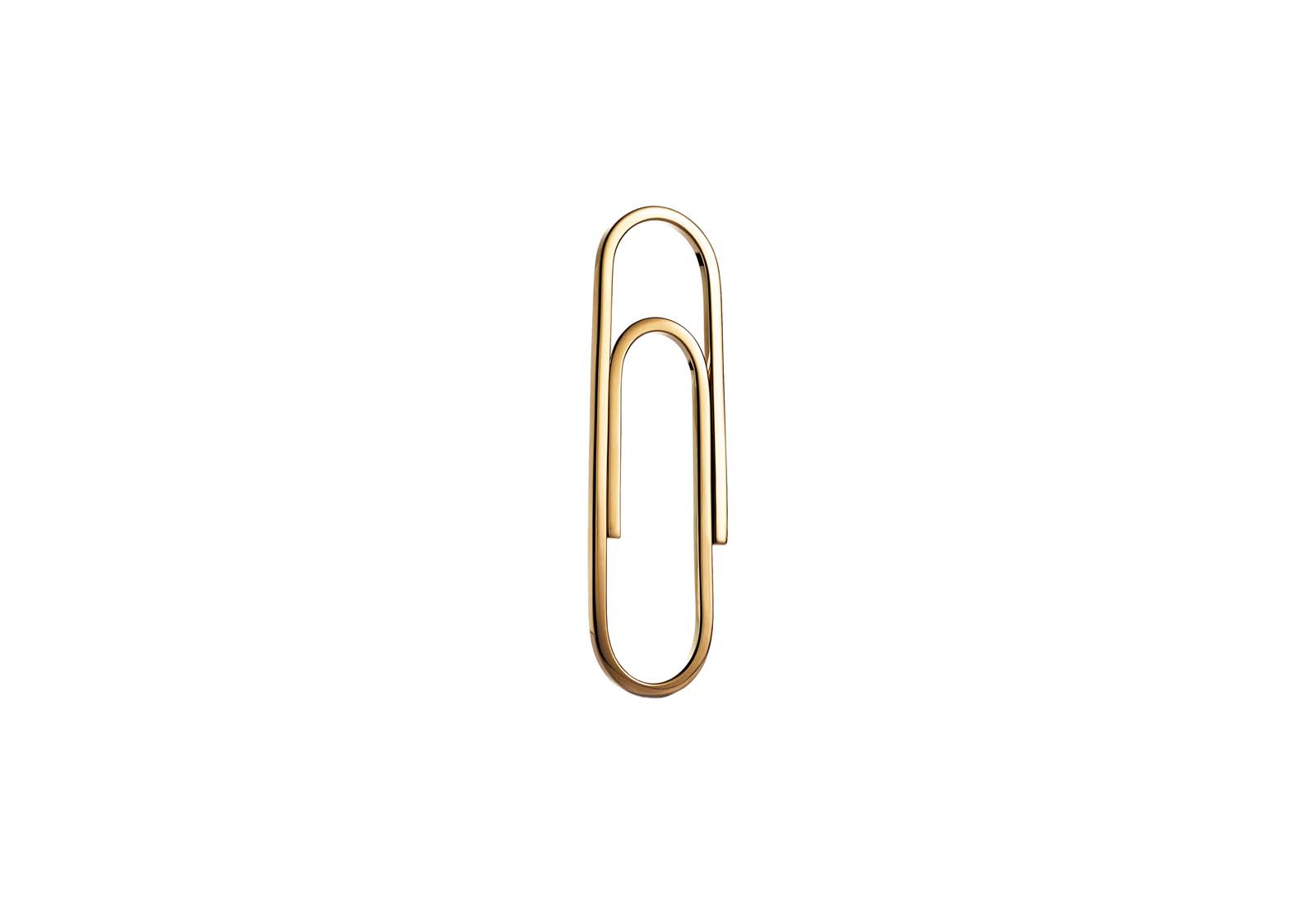  Tiffany&Co. 'Everyday Objects' Sterling Silver gold plated oversized paperclip