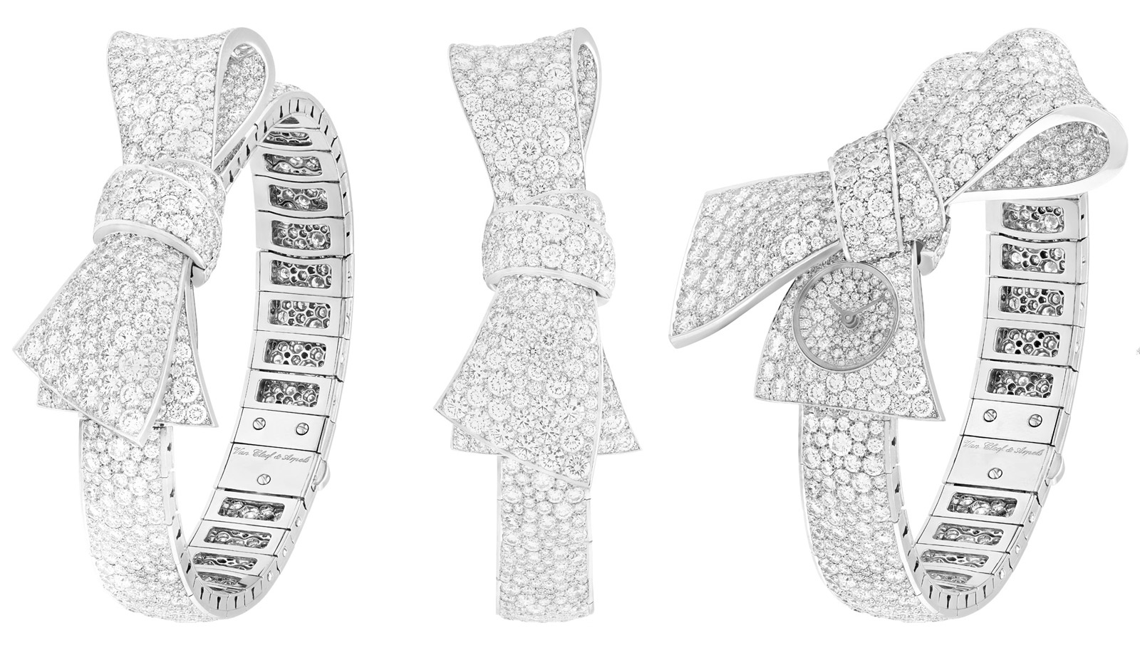 Van Cleef&Arpels Ruban watch paved with diamonds