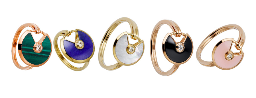 Cartier 'Amulette de Cartier' rings