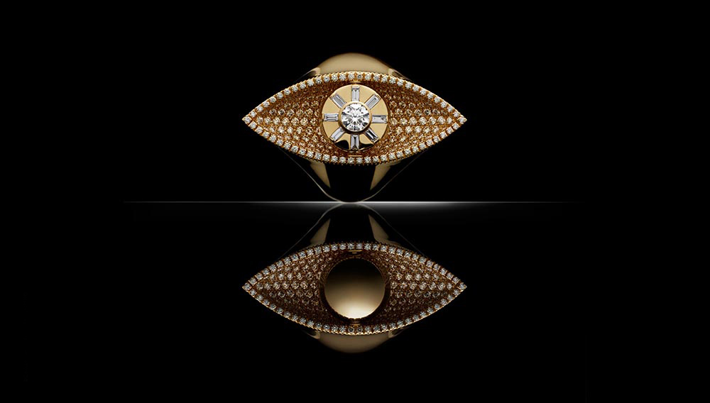 CADAR Reflections cocktail ring