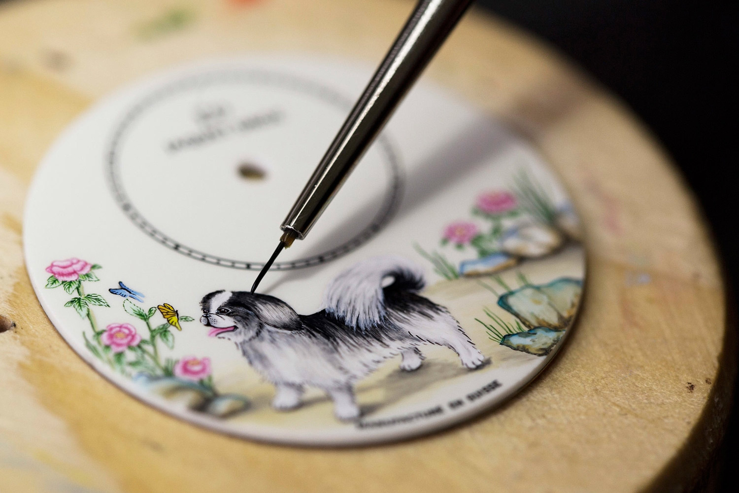 Jaquet Droz Petite Heure Minute Dog watch in the making