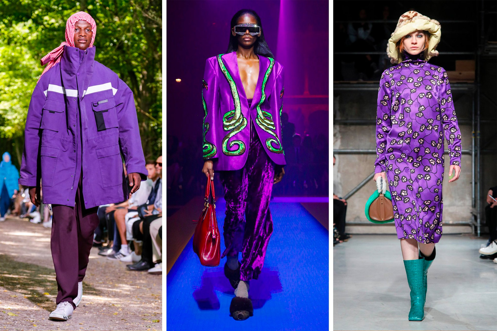 Balenciaga men’s show, spring 2018; Gucci, spring 2018; Marni, fall 2017