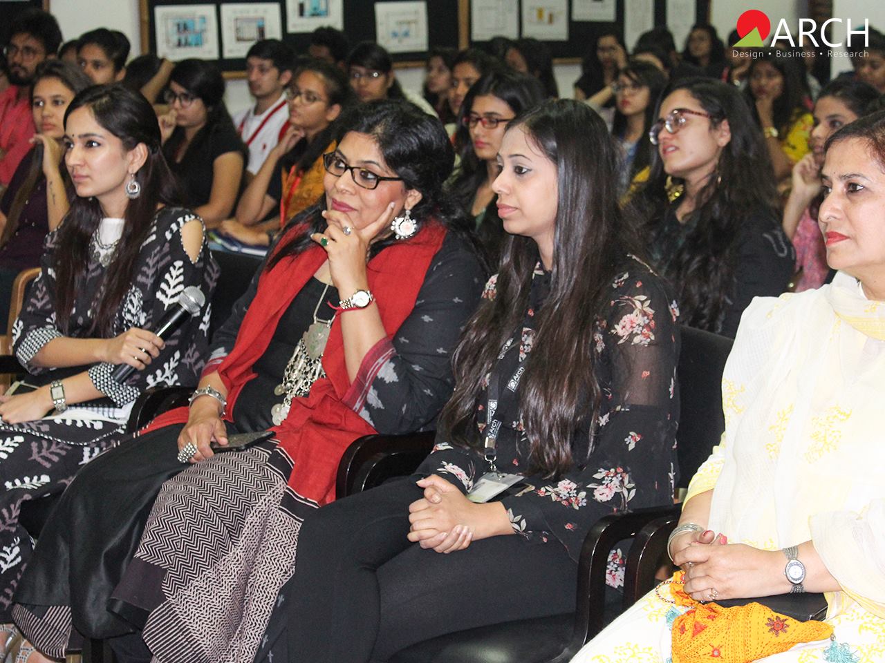  The Director of ARCH, Archana Surana, listening to Katerina Perez' story