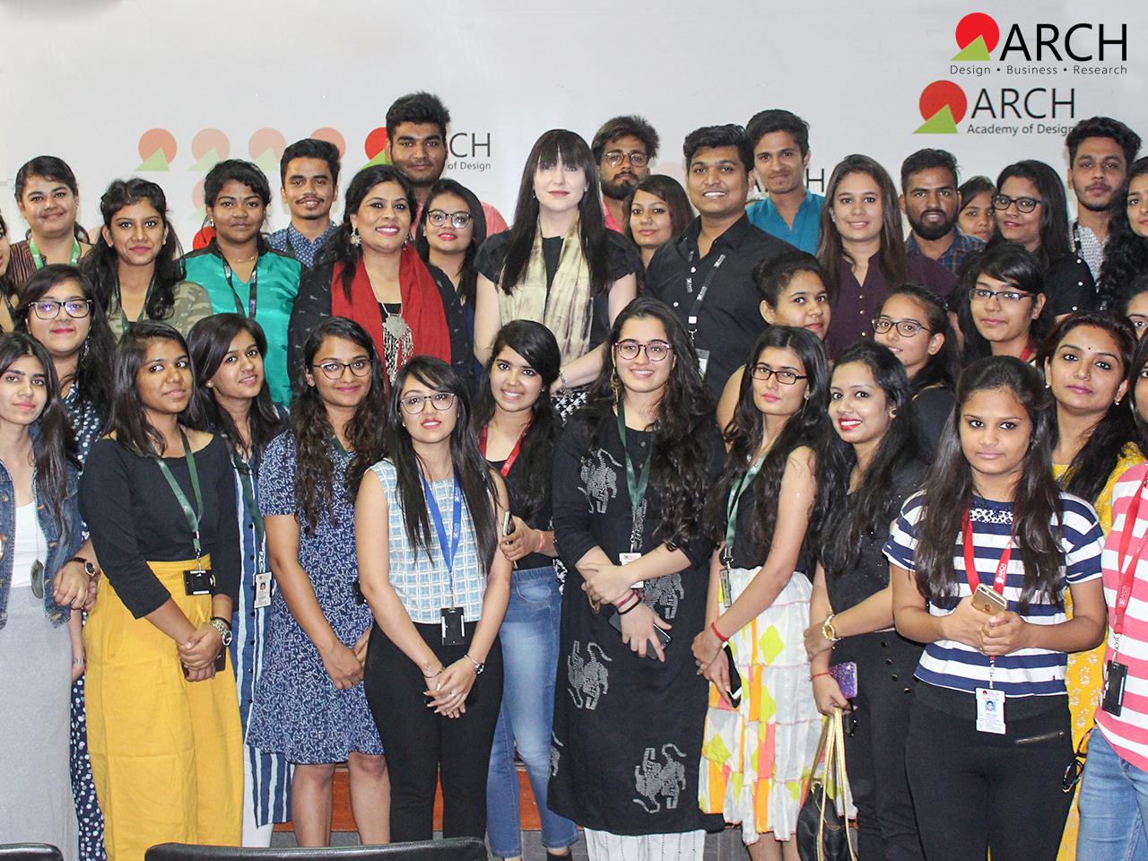 Katerina Perez and ARCH Academy students