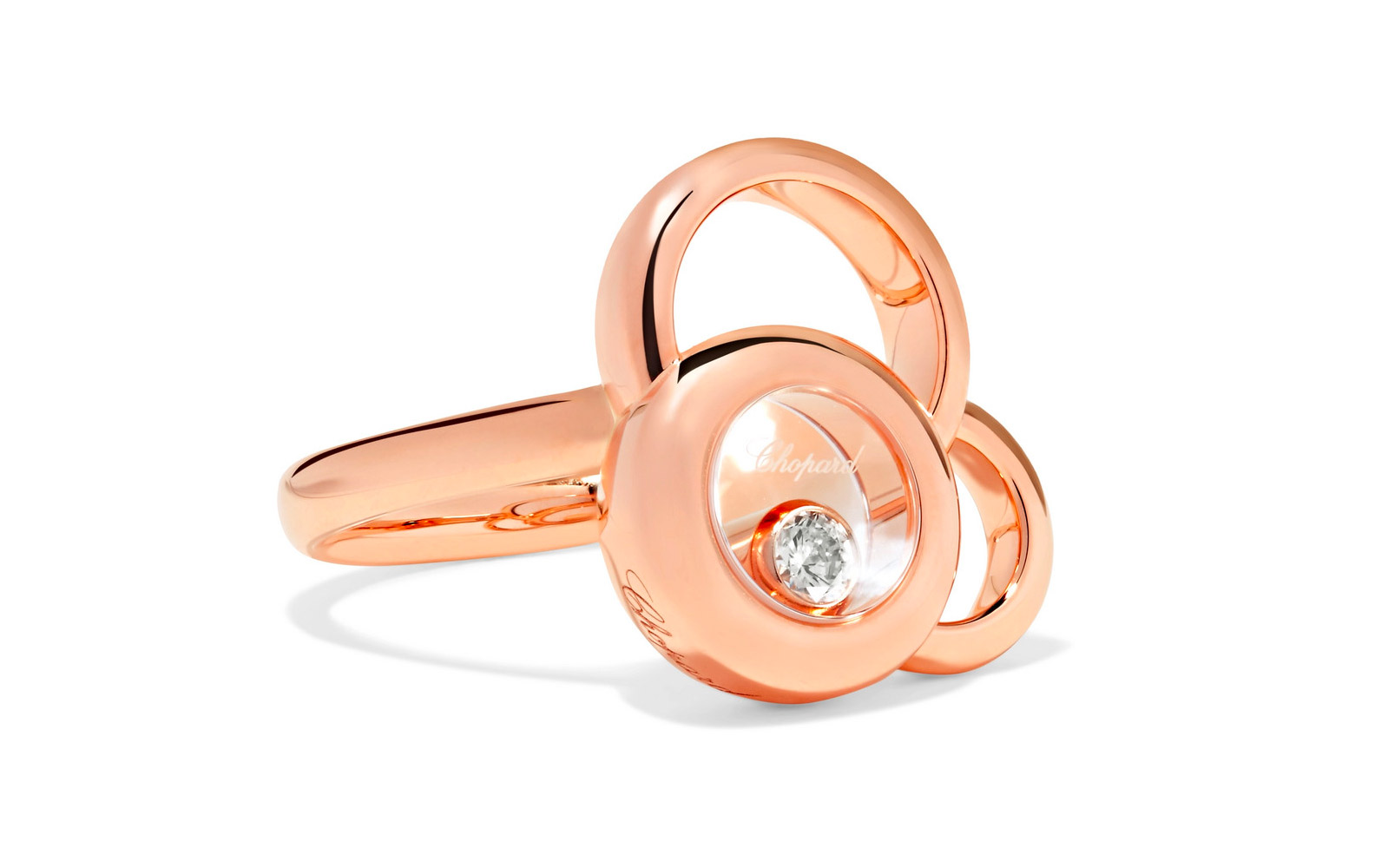  CHOPARD  Happy Dreams 18-karat rose gold diamond ring £1,770 