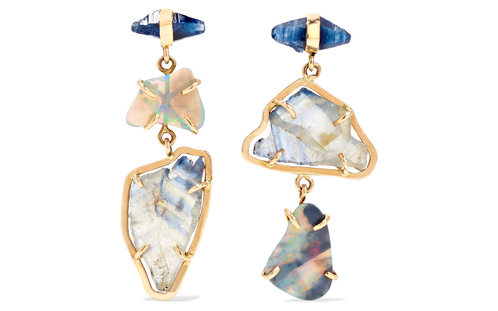  MELISSA JOY MANNING  14-karat gold, sapphire and opal earrings £3,790 