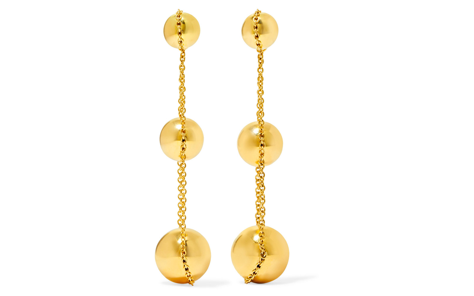  TIFFANY & CO.  Triple Drop 18-karat gold earrings £2,325 