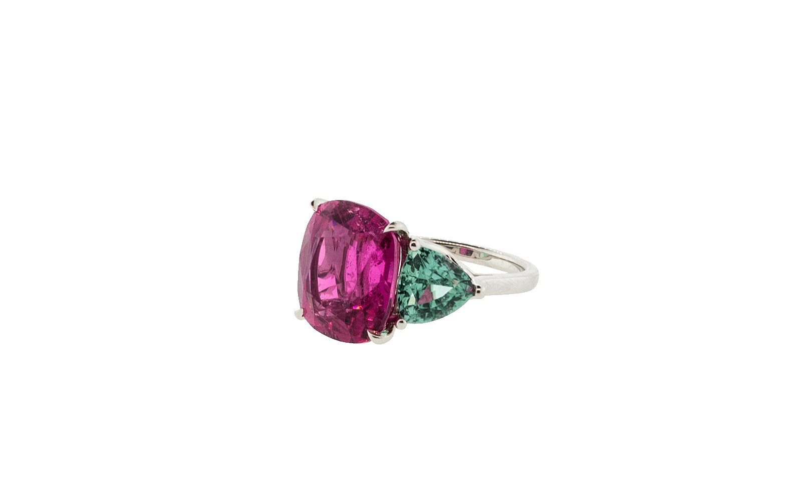  KATHERINE JETTER Cushion Rubellite Lagoon Tourmaline Ring  $48,000