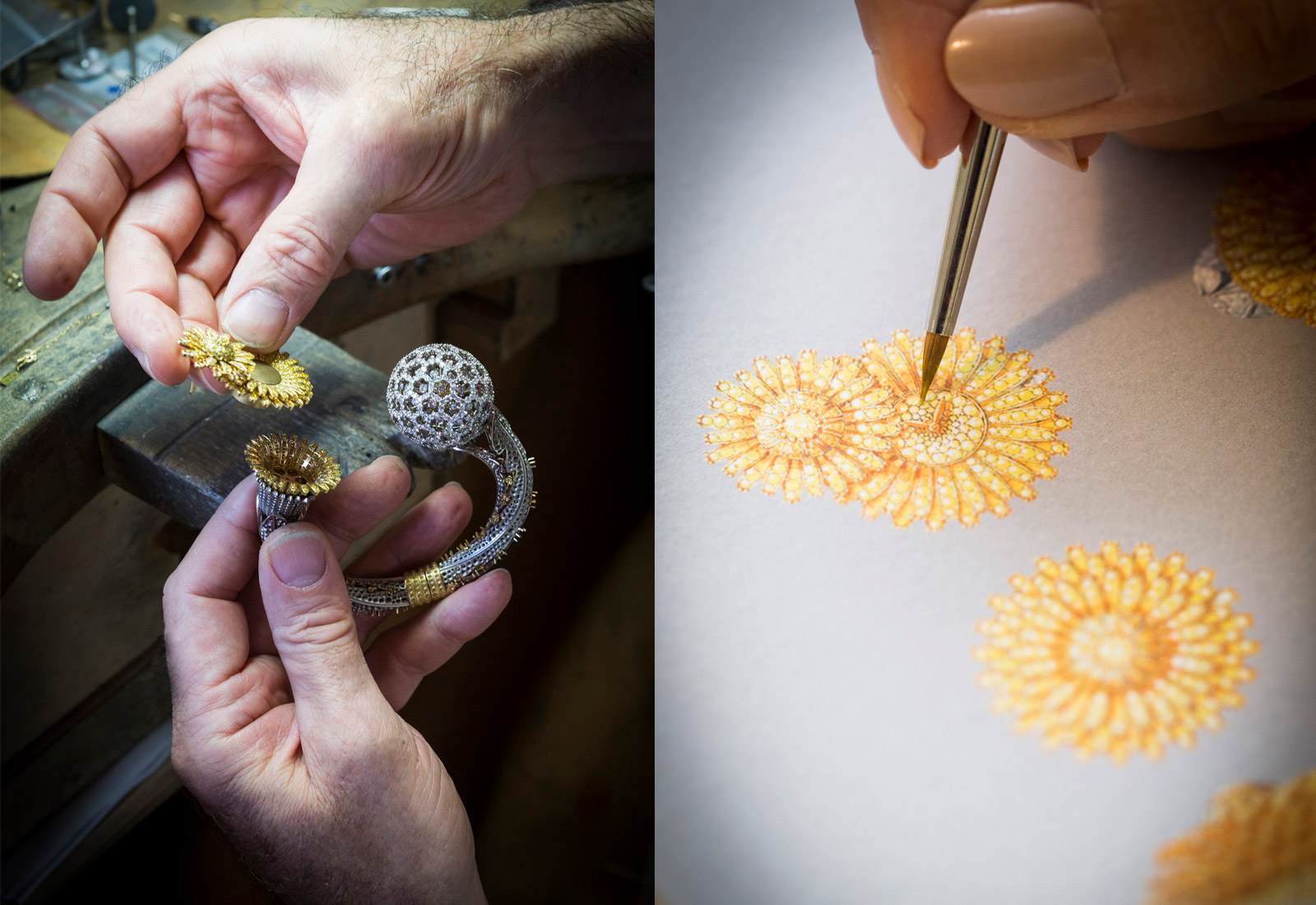 The creative and design process of Van Cleef&Arpels Dandelion Secréte watch 