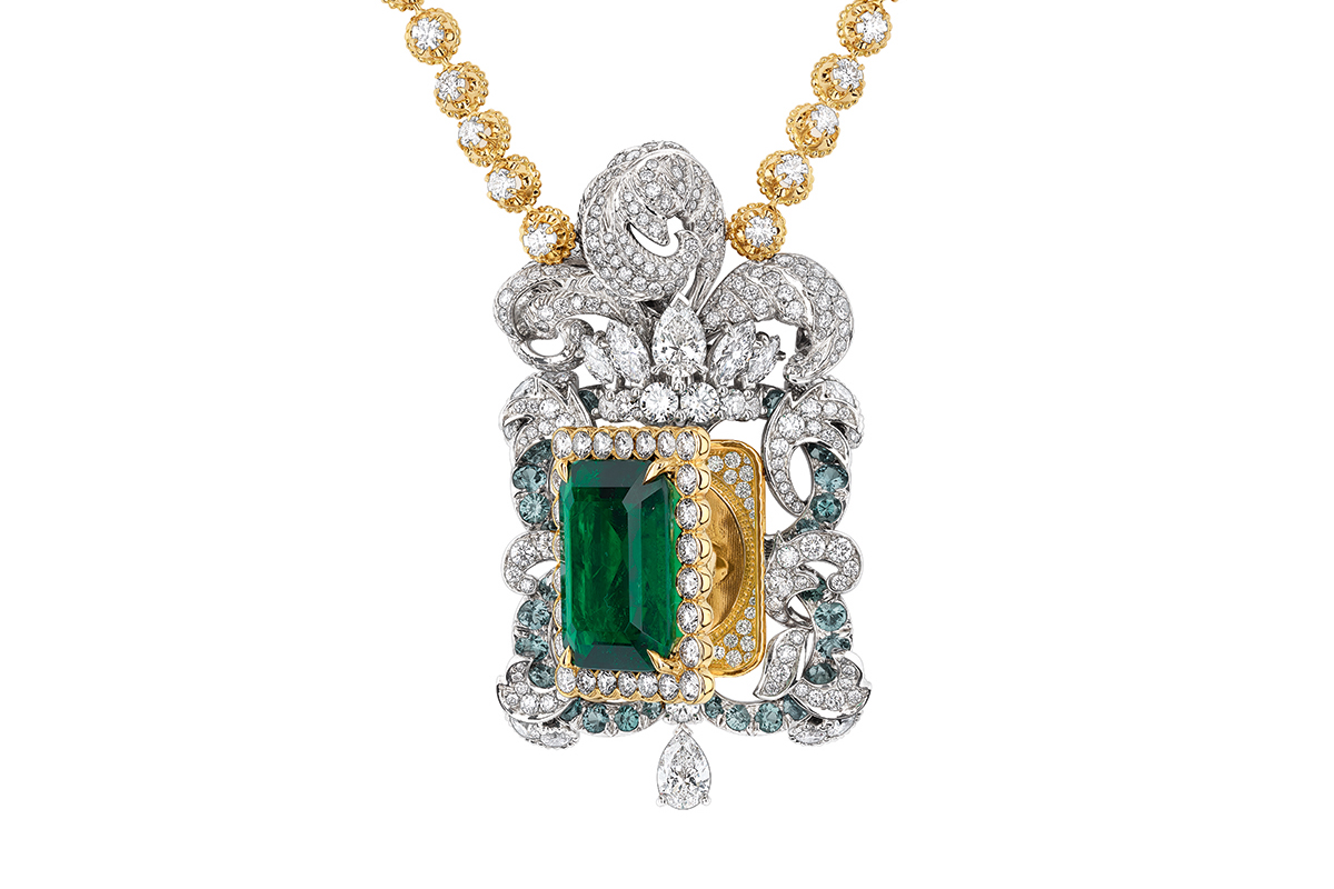  DIOR À VERSAILLES, PIÈCES SECRÈTES - 'Vanite emeraude' necklace