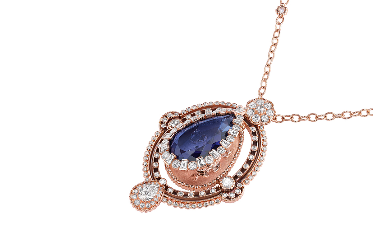  DIOR À VERSAILLES, PIÈCES SECRÈTES - 'Intimite tanzanite' necklace