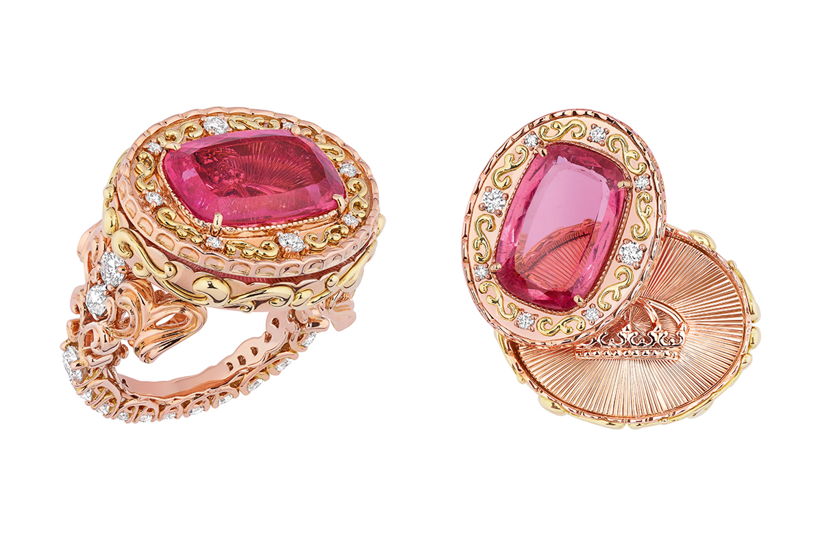  DIOR À VERSAILLES, PIÈCES SECRÈTES - 'Cachette rubellite' ring