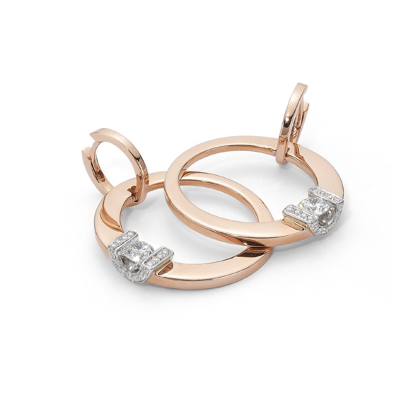  Roberto Coin Cento collection earrings with diamonds