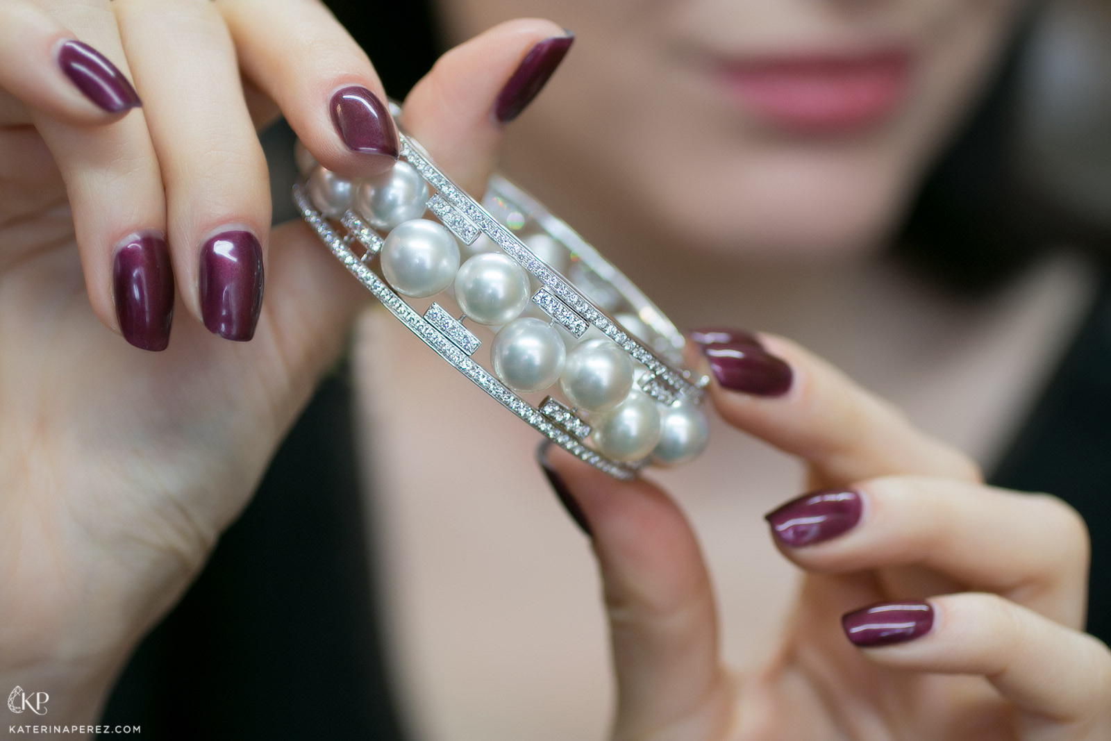  YOKO London bracelet with pearls and diamonds
