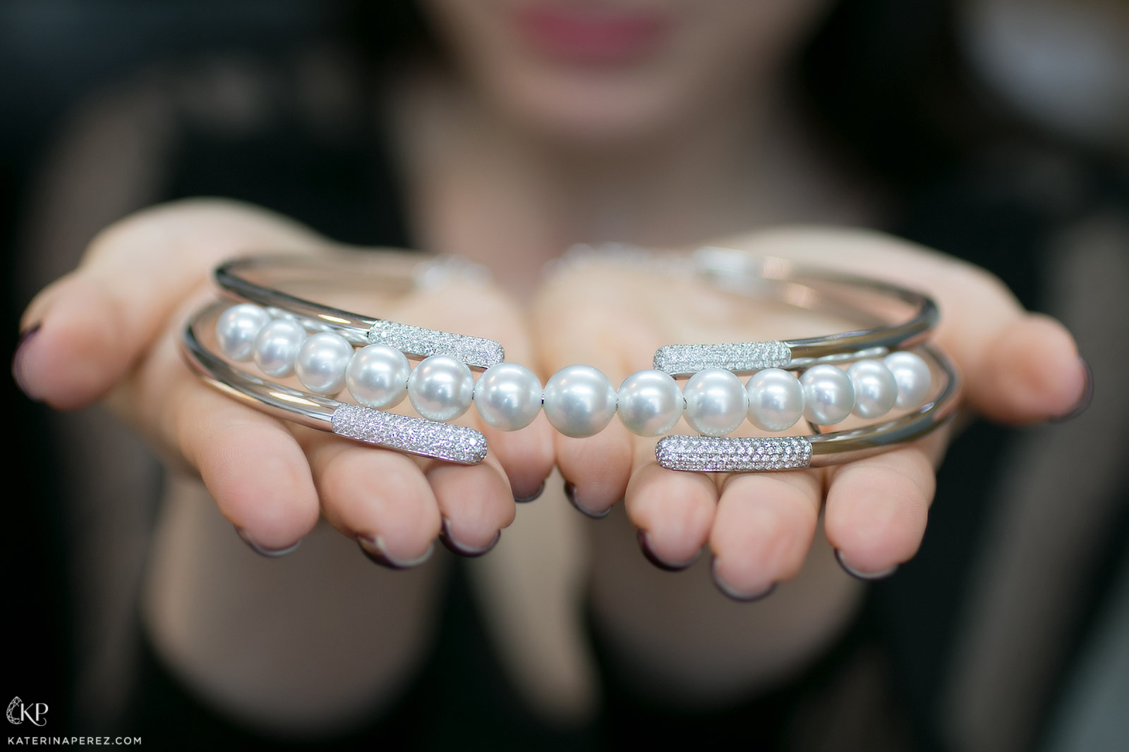  YOKO London chocker with pearls and diamonds