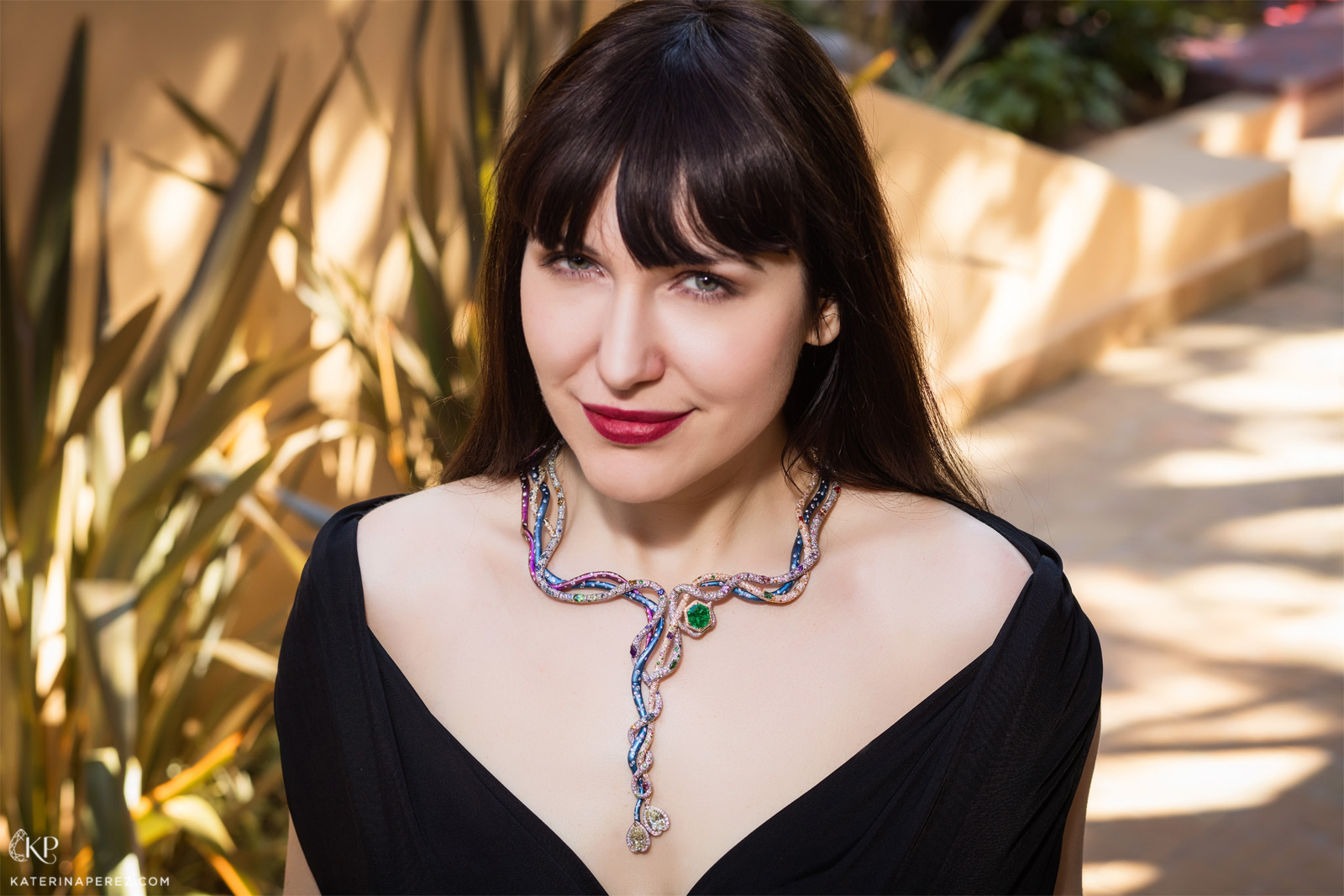  M Haute Joaillerie 'Titania' necklace in diamonds, emeralds, sapphires, spinels, tsavorites, amethysts and tourmalines set in gold and titanium. Photography by Simon Martner
