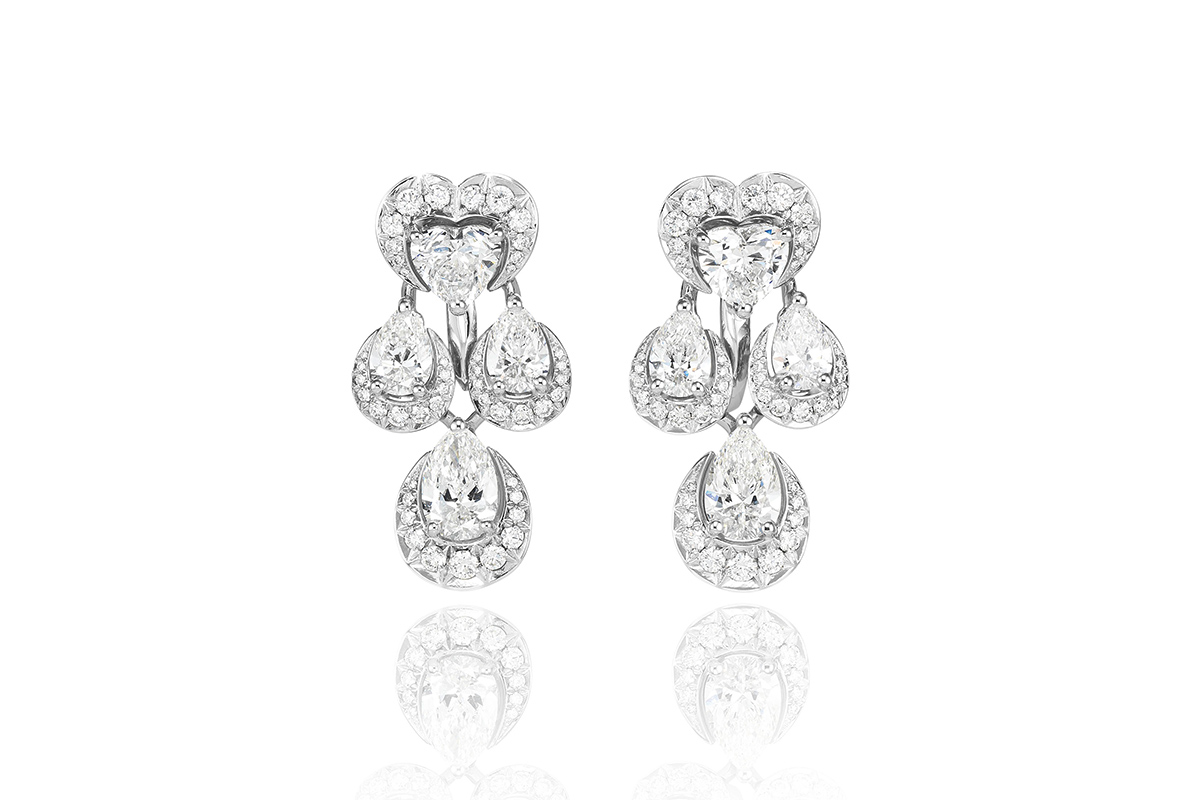   Chopard 'Green Carpet' collection earrings in diamonds and white gold